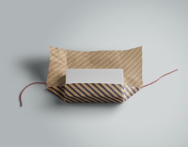 Kraft Hediye Paketleme Kağıdı, Lacivert Verev Çizgili-40gr, Ambalaj Kağıdı 70x100 Cm - 10'lu Paket