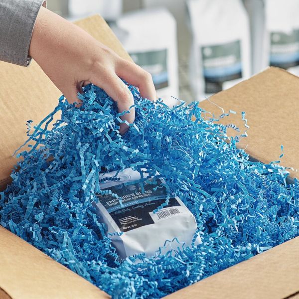 Zigzag Kırpık Kağıt – Mavi – 1000gr Kutu İçi Süsleme – Kırpıntı Zigzag Z Kağıt