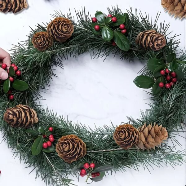 Doğal Kurutulmuş Çam Kozalak Seti-75 Gr, Hobi ve Yılbaşı Süsü, Hediye Paketleme, 45-50 Adet - 2-3 cm