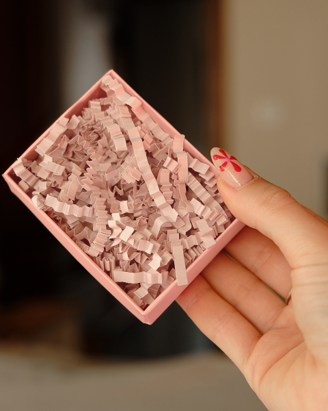 Zigzag Kırpık Kağıt, Hediye ve Kargo Koruma Malzemesi, Ambalaj Dolgu Kağıdı, Süsleme ve Paketleme Kırpıntı Kağıdı, 500 gr, Pembe