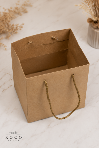 Kraft Karton ''pasta'' Çanta 20x20x20 Cm (10'LU PAKET)