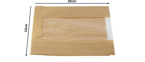 Pencereli Kese Şamua Kağıdı 12x25cm 500gr (120 ADET)