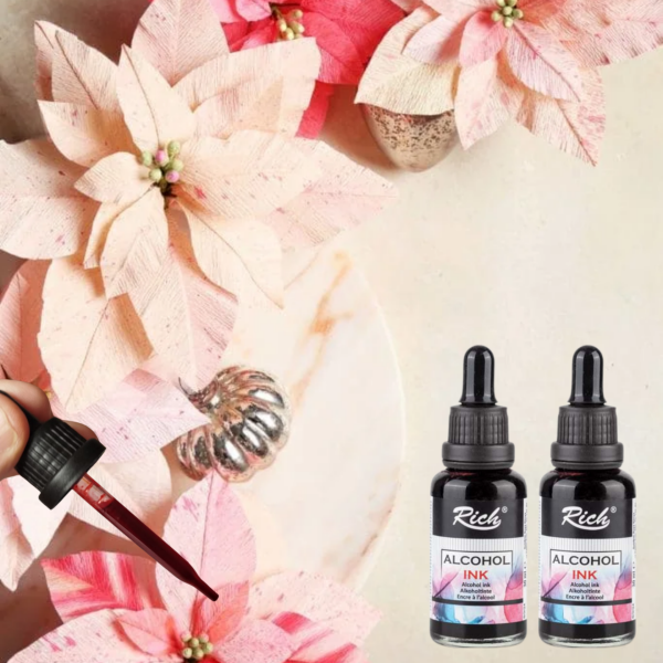 Alkol Bazlı Mürekkep (Alcohol Ink) – Krapon Çiçek Yapım, Seramik, Takı, DIY Mürekkebi, 30ml-Bayrak Kırmızı