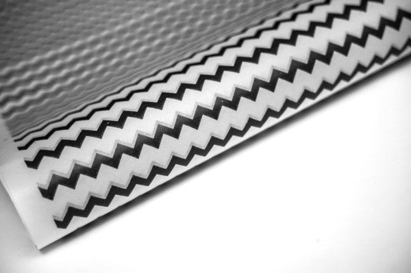 Ambalaj Kağıdı Siyah Zigzag 10'lu Paket 40 Gr. 70*100 Cm