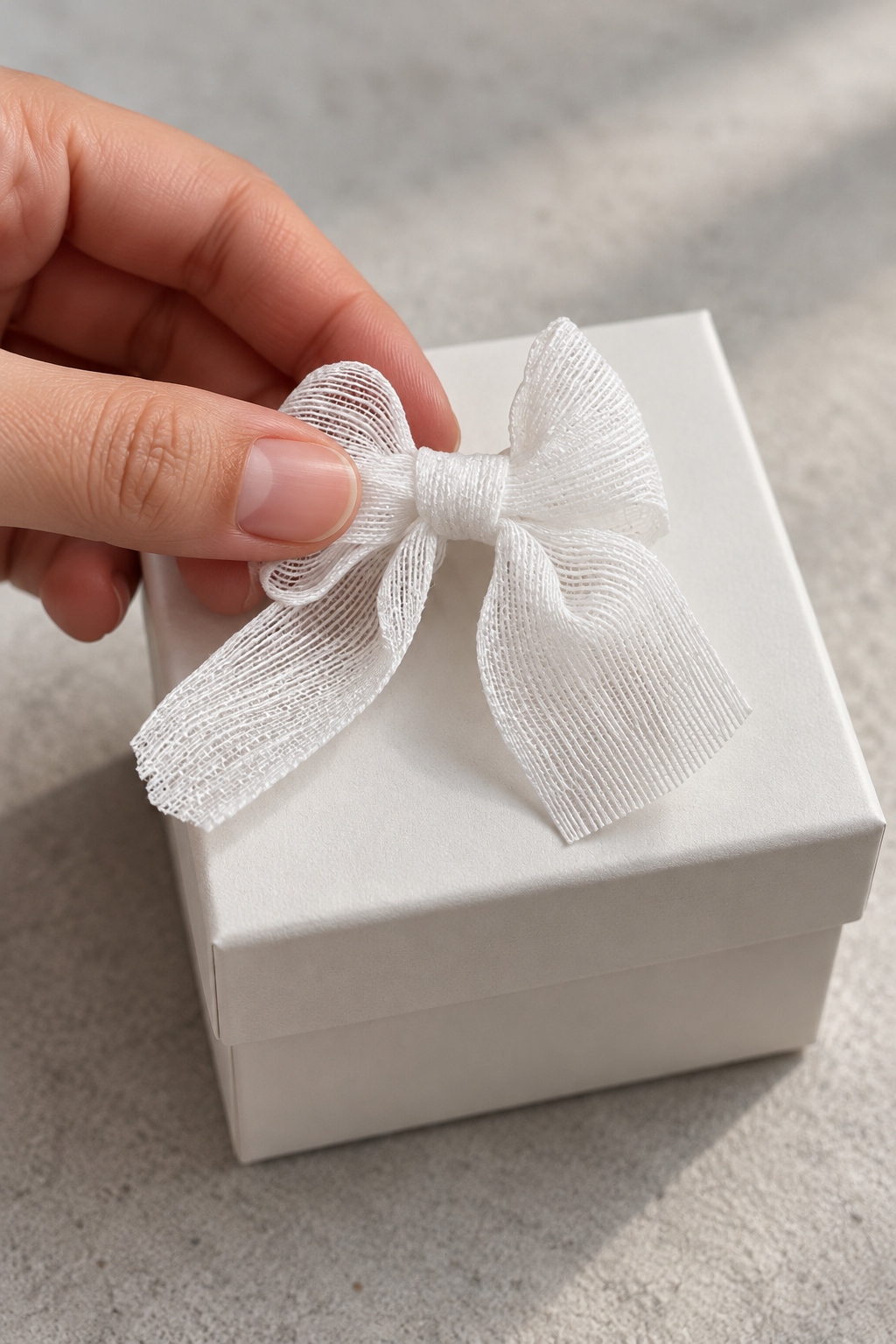 Keten Kurdele Fiyonk 5 cm 25'li Paket Beyaz