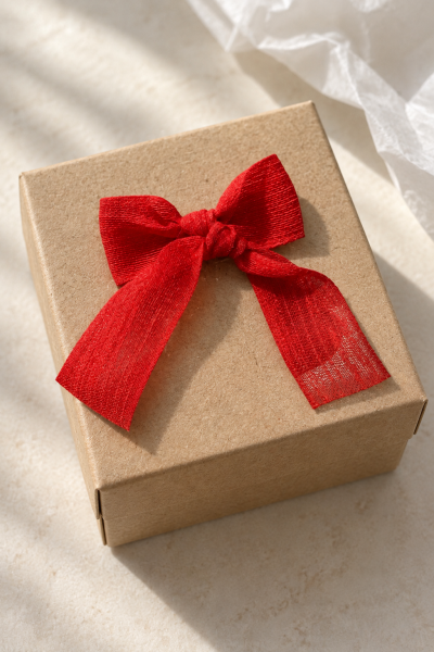 Keten Kurdele Fiyonk 5 cm 25'li Paket Kırmızı