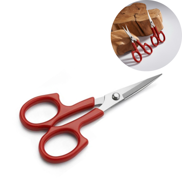 Krapon, Eva Çiçek Yapım ve Hobi Makası, Eğri Uçlu Nakış Makası, 13 Cm