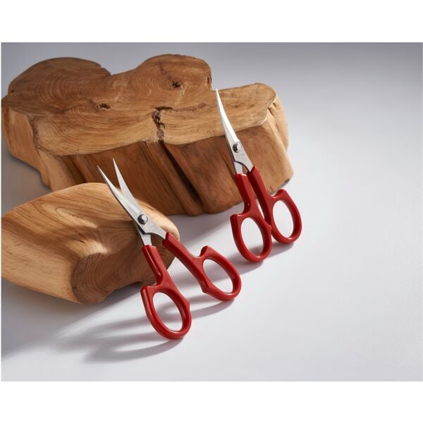 Krapon, Eva Çiçek Yapım ve Hobi Makası, Eğri Uçlu Nakış Makası, 13 Cm