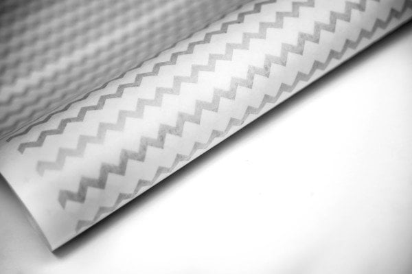 Ambalaj Kağıdı Gümüş Zigzag 40 gr. 70*100 cm 10'lu Paket