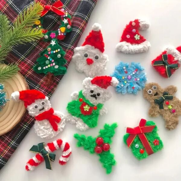 Şönil Tel,  – El İşi, DIY, Hobi ve Çiçek Yapım Teli, Beyaz, 100 Adet, 6 mm - 30 Cm