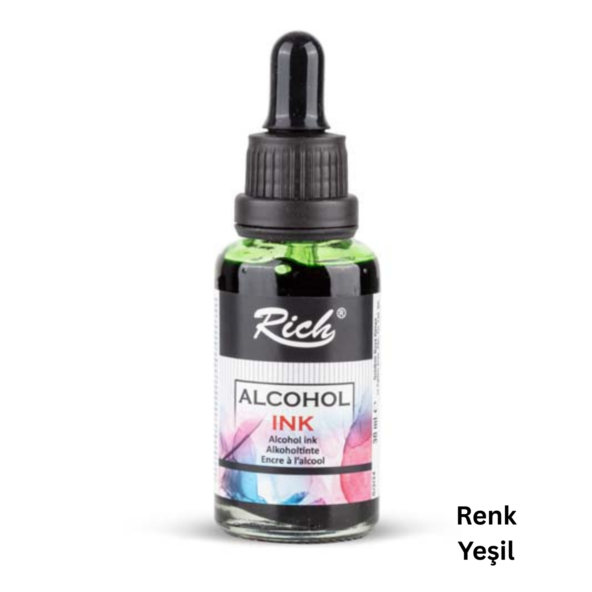 Alkol Bazlı Mürekkep (Alcohol Ink) – Krapon Çiçek Yapım, Seramik, Takı, DIY Mürekkebi, 30ml-Yeşil