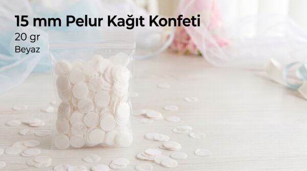 Pelur Konfeti Yuvarlak 15 mm 20 gr.