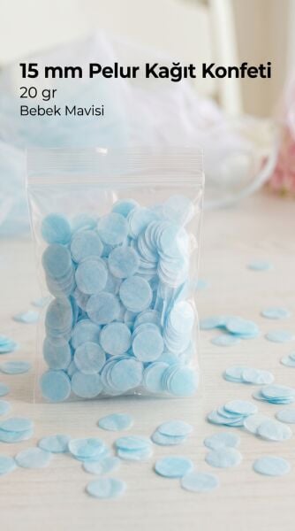 Pelur Konfeti Yuvarlak 15 mm 20 gr.