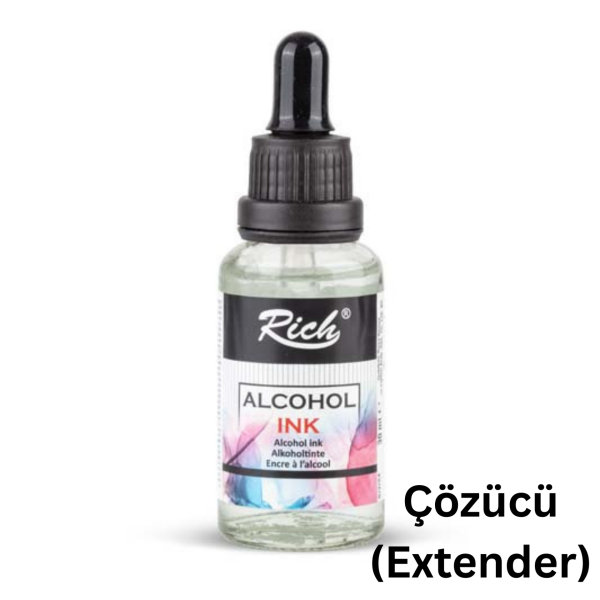 Alkol Bazlı Mürekkep (Alcohol Ink) – Krapon Çiçek Yapım, Seramik, Takı, DIY Mürekkebi, 30ml-Çözücü(Extender)