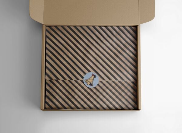 Siyah Verev Kraft Ambalaj Kağıdı Seti | 10 Rulo Kağıt (70x100 Cm)-12 Rafya-20m İp-Bant ve Makinesi