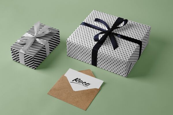 Siyah Puantiyeli Beyaz Ambalaj Kağıdı Seti, 10 Rulo Kağıt(70x100Cm)-12 Rafya-20m İp-Bant ve Makinesi