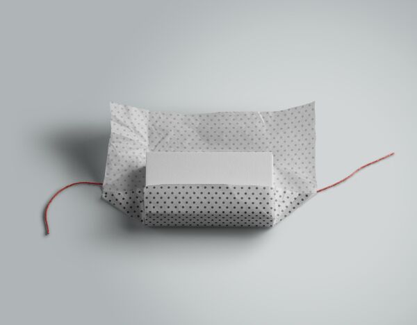 Siyah Puantiyeli Beyaz Ambalaj Kağıdı Seti, 10 Rulo Kağıt(70x100Cm)-12 Rafya-20m İp-Bant ve Makinesi