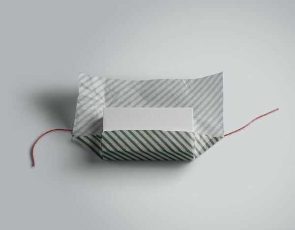 Yeşil Verev Beyaz Ambalaj Kağıdı Seti | 10 Rulo Kağıt (70x100 Cm)-12 Rafya-20m İp-Bant ve Makinesi