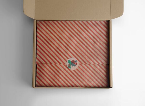 Kırmızı Verev Kraft Ambalaj Kağıdı Seti | 10 Rulo Kağıt (70x100 Cm)-12 Rafya-20m İp-Bant ve Makinesi