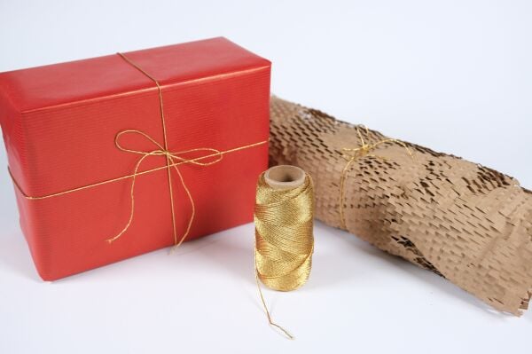 Altın Renkli Dekoratif İp - 100 m, Hediye Paketleme, Süsleme ve El İşi Malzemesi, DIY İpi