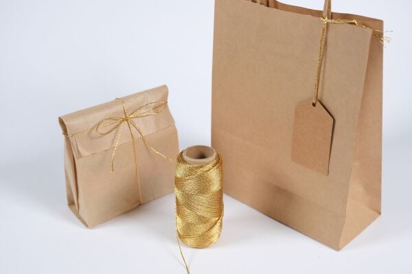 Altın Renkli Dekoratif İp - 100 m, Hediye Paketleme, Süsleme ve El İşi Malzemesi, DIY İpi