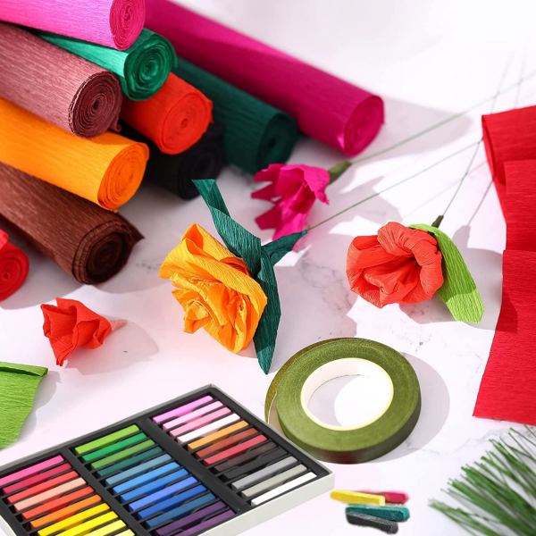 ShinHan SH Soft Pastel Boya Seti, Yüksek Pigmentli, Krapon Pastel Boya ve Hobi Kalemleri, Canlı Renkler 48li Paket