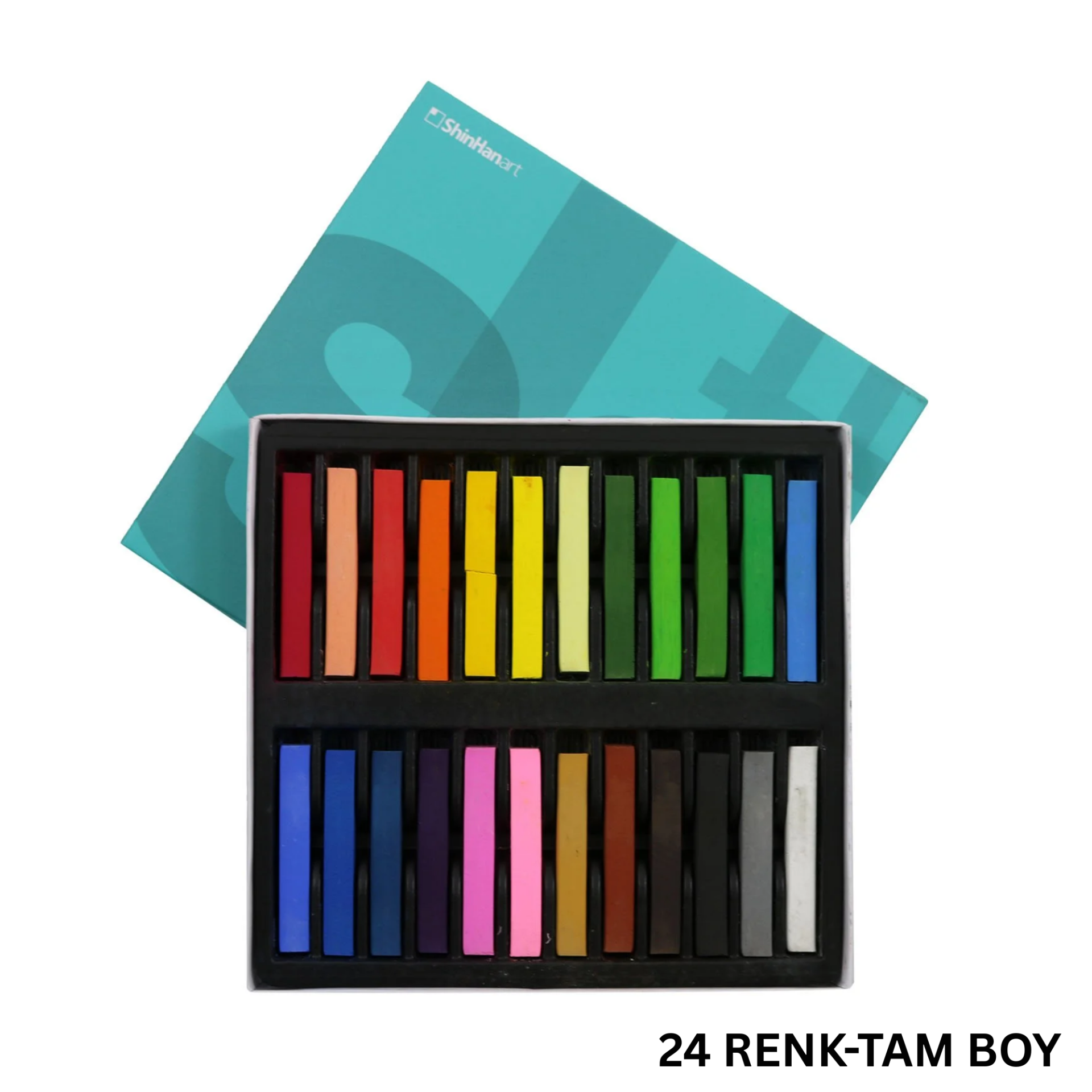 ShinHan SH Soft Pastel Boya Seti, Yüksek Pigmentli, Krapon Pastel Boya ve Hobi Kalemleri, Canlı Renkler 24lü Paket