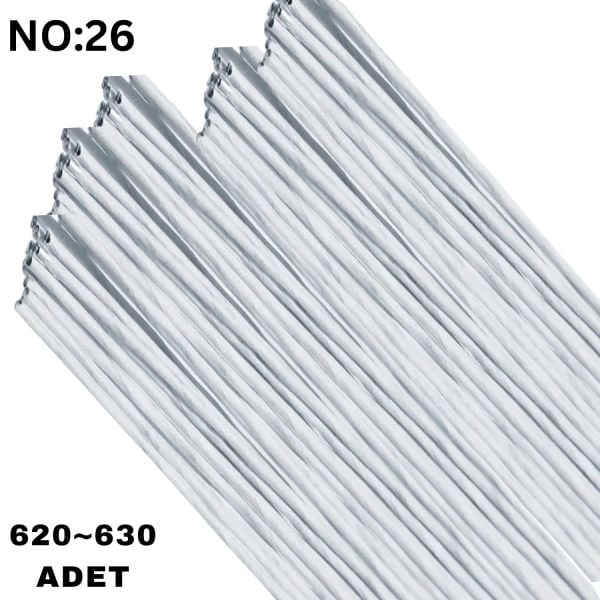 Beyaz Yapay Çiçek Teli, No:26 (0.8 Mm) - Çiçek Aranjman Yapım Teli, 500 gr (620-630 Adet), 60 Cm