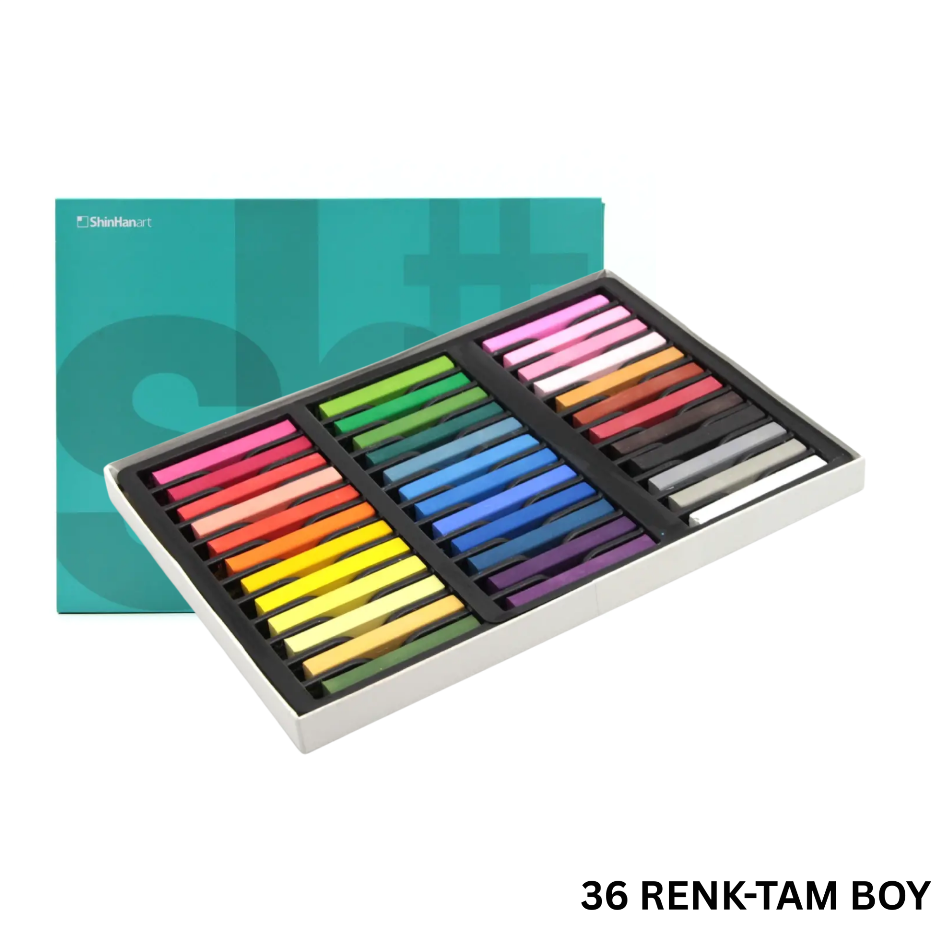 ShinHan SH Soft Pastel Boya Seti, Yüksek Pigmentli, Krapon Pastel Boya ve Hobi Kalemleri, Canlı Renkler 36lı Paket