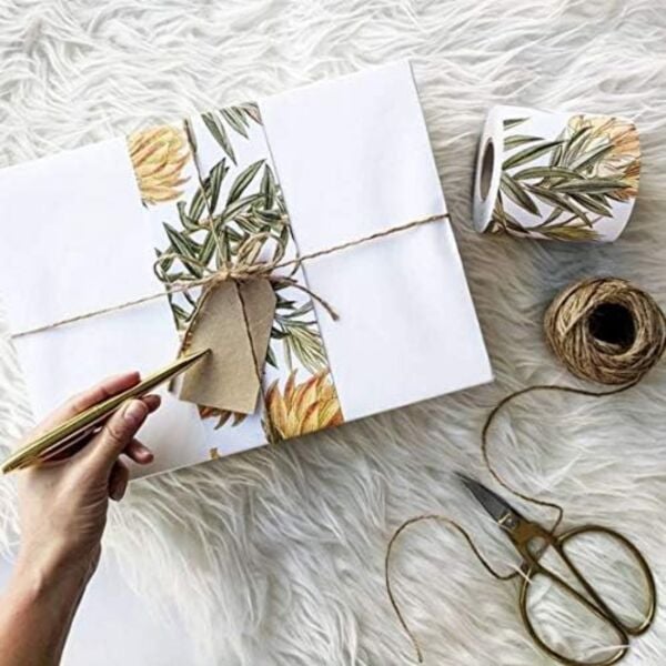 Beyaz Kraft Ambalaj ve Hediye Paketleme Kağıdı, Çift Taraflı Kağıt Rulo, 80 gr - 70 Cm x 50 Metre