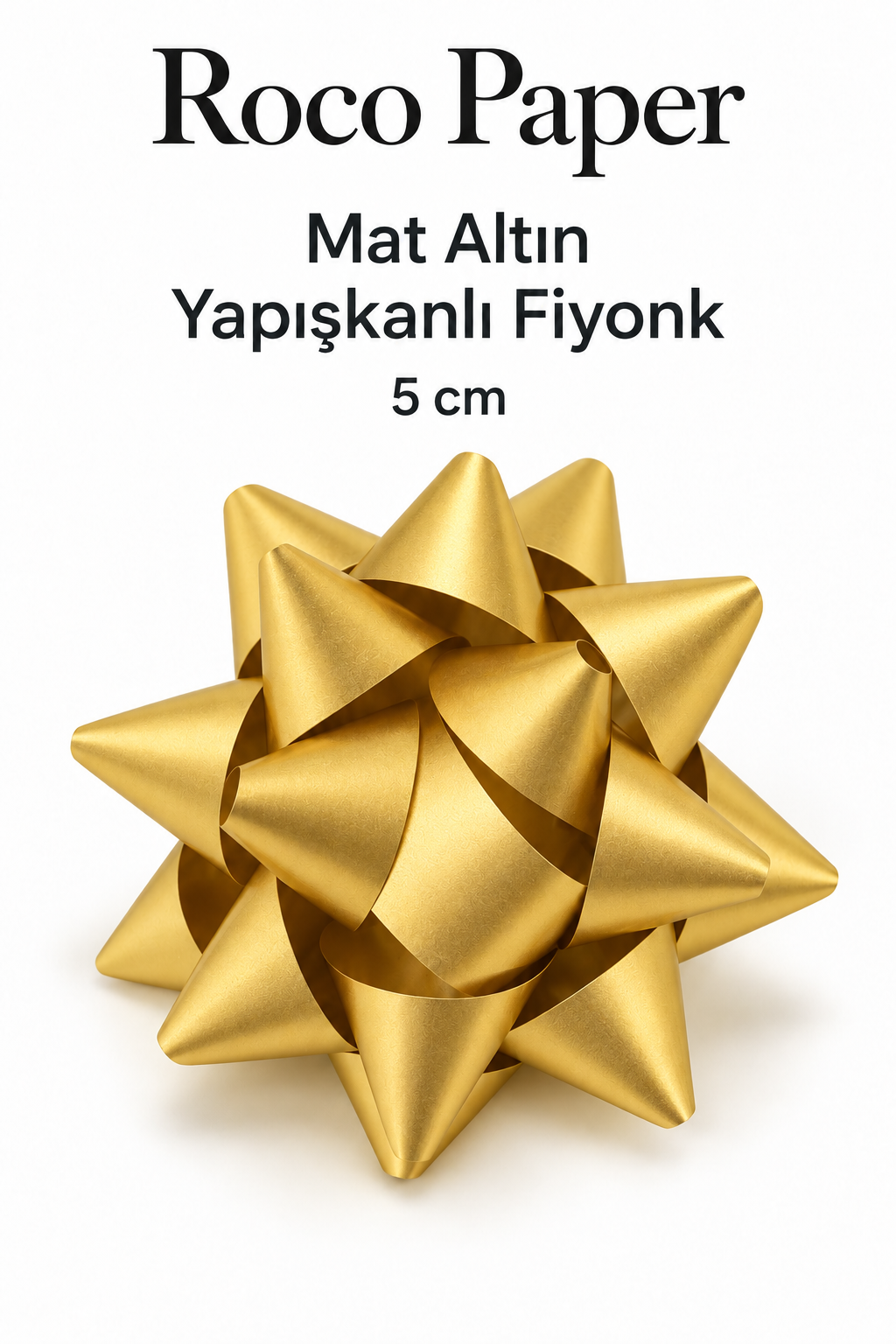 Fiyonk 5 cm Mat Altın - 100 Adet