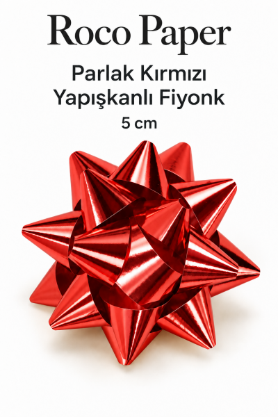 Fiyonk 5 cm Parlak Kırmızı - 100 Adet