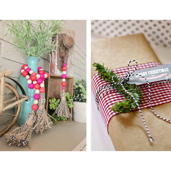 Hediye Paketleme ve Ambalaj İpi, Marteniçka, Paket İpi, 200 M (TWINE BAKER) Siyah-Beyaz