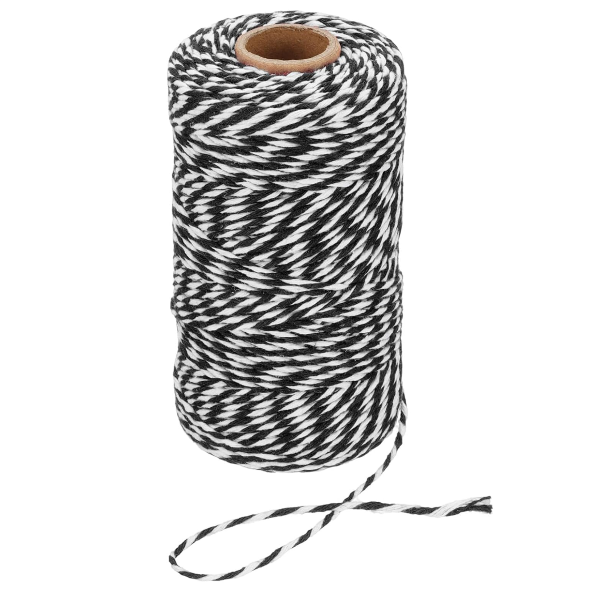 Hediye Paketleme ve Ambalaj İpi, Marteniçka, Paket İpi, 200 M (TWINE BAKER) Siyah-Beyaz