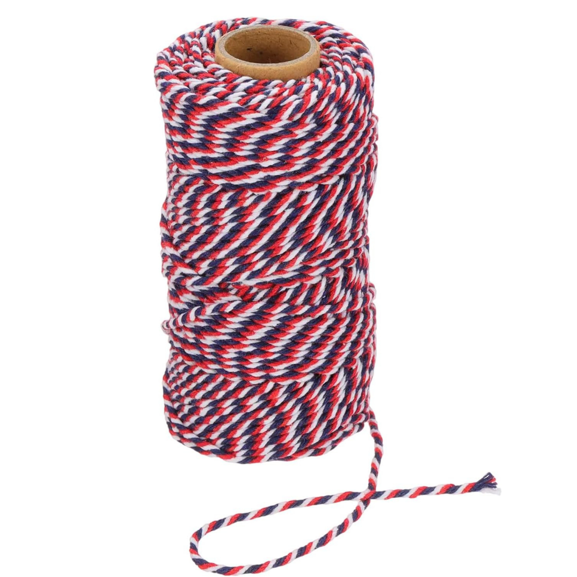 Hediye Paketleme ve Ambalaj İpi, Marteniçka, Paket İpi, 200 M (TWINE BAKER) Kırmızı-Mavi-Beyaz