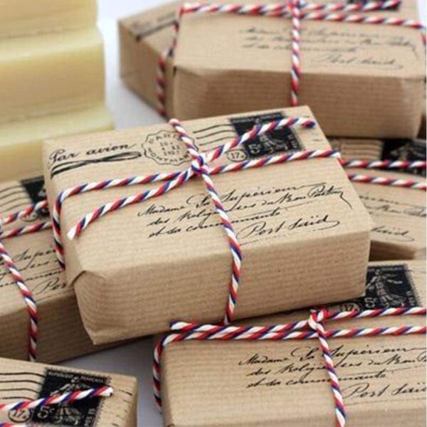 Hediye Paketleme ve Ambalaj İpi, Marteniçka, Paket İpi, 200 M (TWINE BAKER) Kırmızı-Mavi-Beyaz