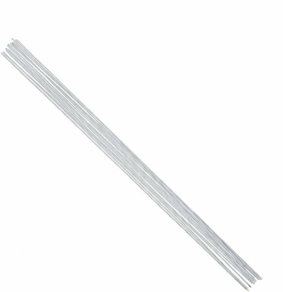 Roco Paper Yapay Çiçek Teli, Çiçek Aranjman Yapım Teli, 2 mm - 10 Adet 60 cm - Beyaz