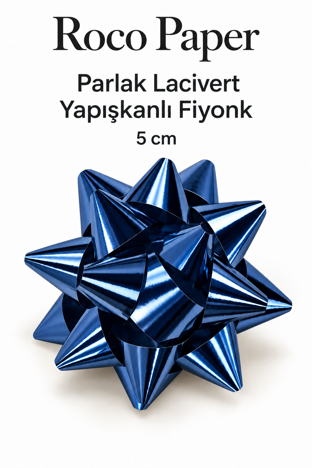 Fiyonk 5 cm Parlak Lacivert - 12 Adet
