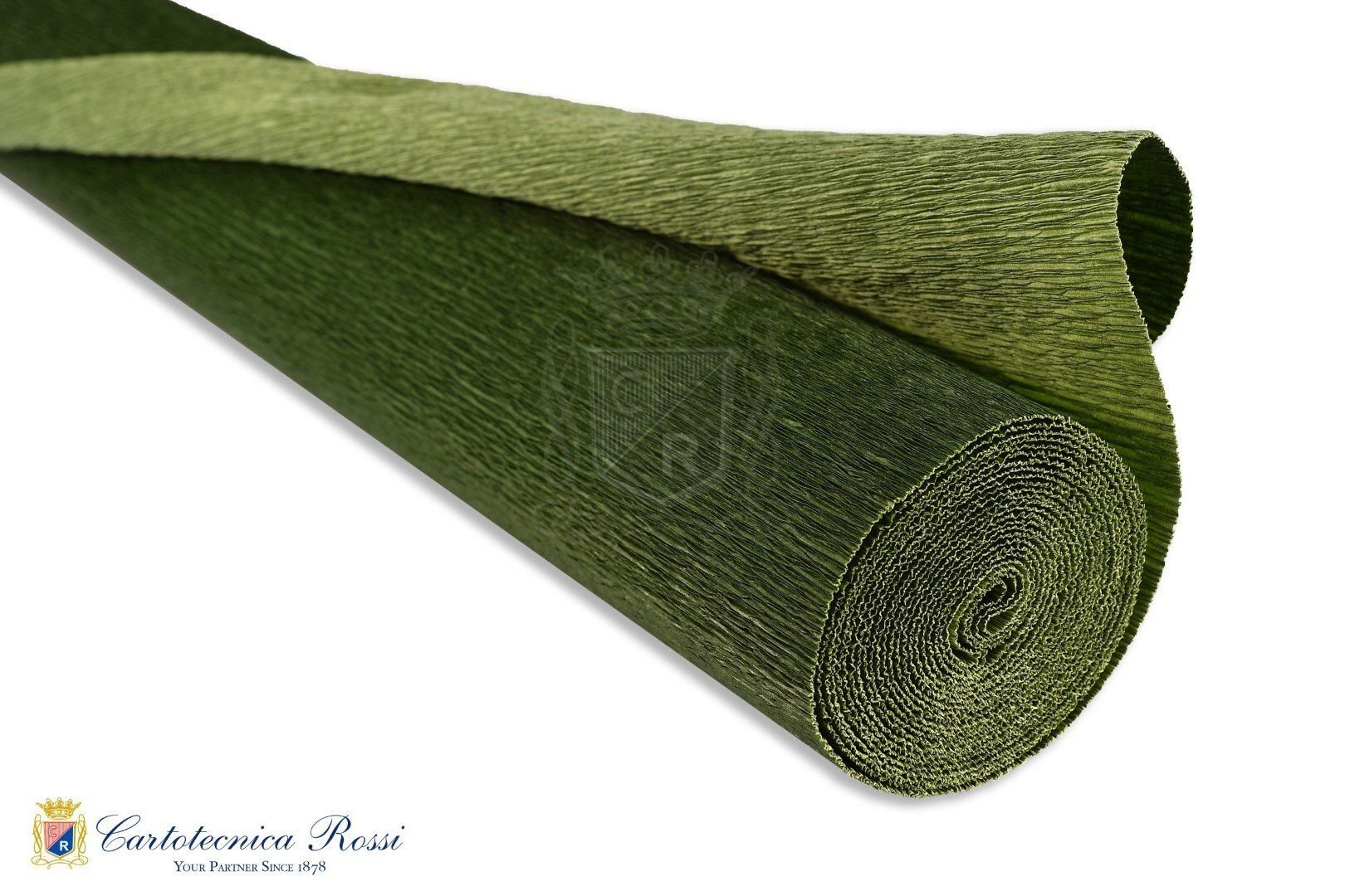Çift Taraflı Krapon Kâğıdı, No 562/1-Yosun & Adaçayı Yeşili, Çiçek Yapım Kağıdı, 180 Gr 50x250 Cm