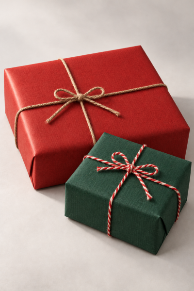 Yeniyıl paketleme Seti Kırmızı ve Koyu yeşil 70*2 mt 2 ip