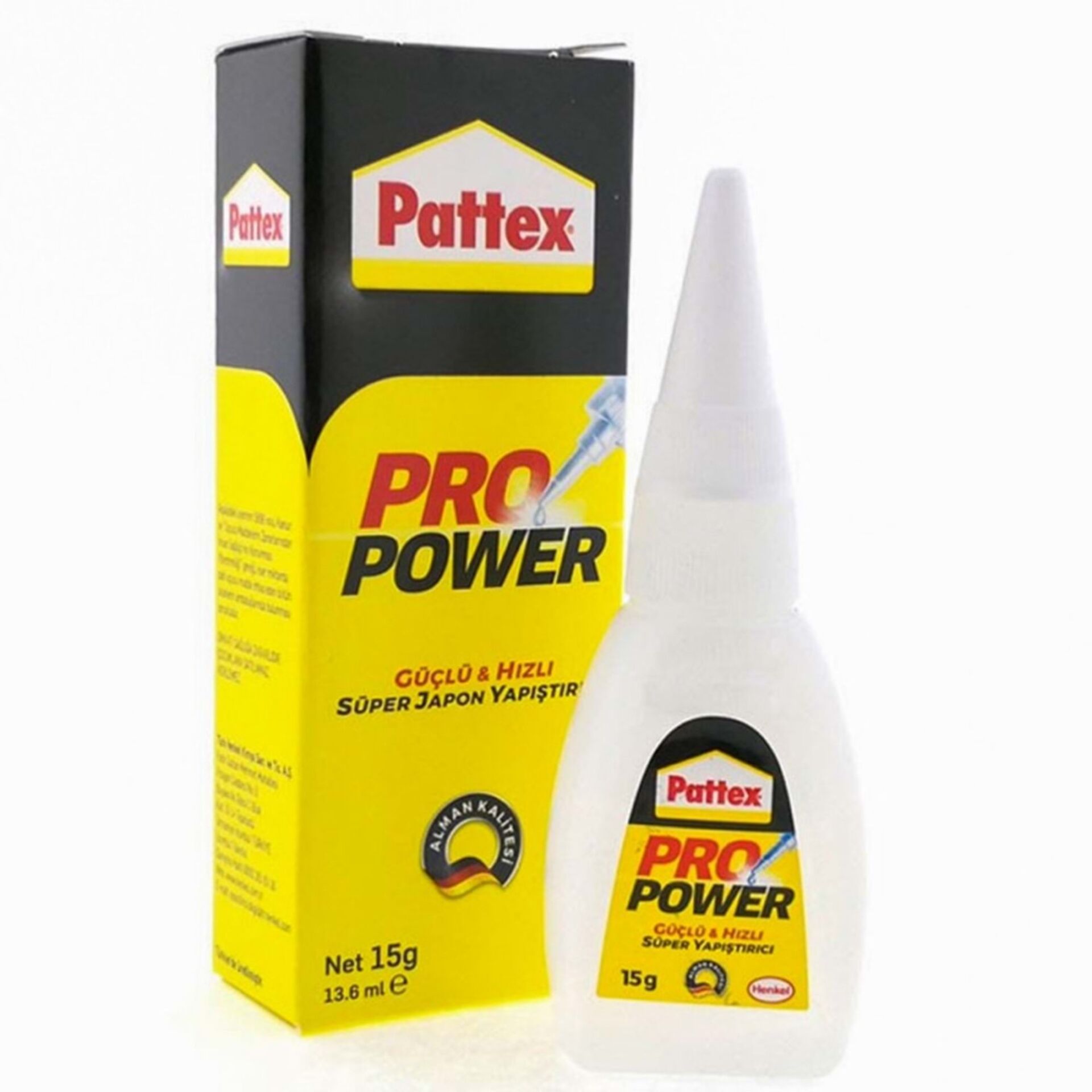 Pattex Pro Power Japon Yapıştırıcı | Güçlü ve Çok Amaçlı Süper Tutkal, 15gr