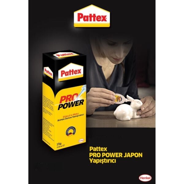 Pattex Pro Power Japon Yapıştırıcı | Güçlü ve Çok Amaçlı Süper Tutkal, 15gr