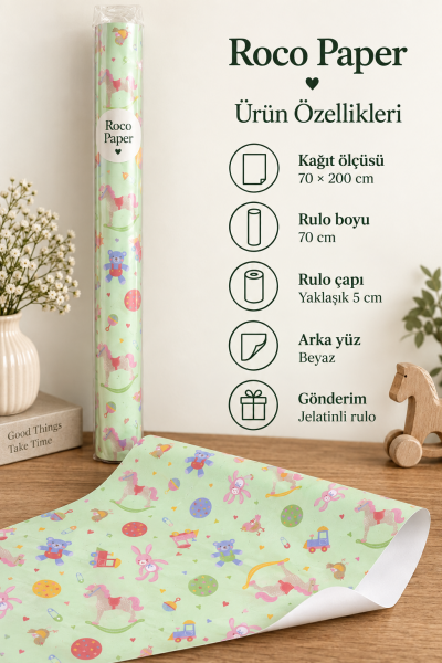 Ambalaj Kağıdı Çocuk Temalı Oyuncak Masalı 055G