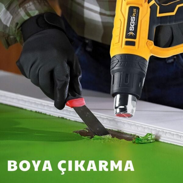 SGS 2000W Sıcak Hava Tabancası (5215) – Eva Çiçek Yapım, Boya Sökme, Boru Bükme ve Isıtma Aracı