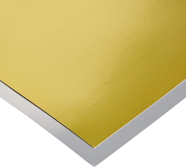 Aynalı Metalik Altın Ve Gümüş Fon Karton Seti, 200 gr - 50x70 Cm
